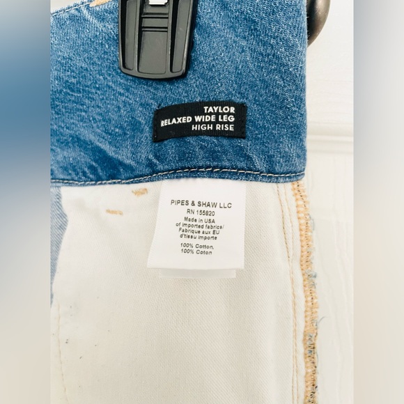 Veronica Beard: Taylor Relaxed Wide Leg High Rise blue Jeans Sz 27, 100% Cotton - Picture 9 of 16